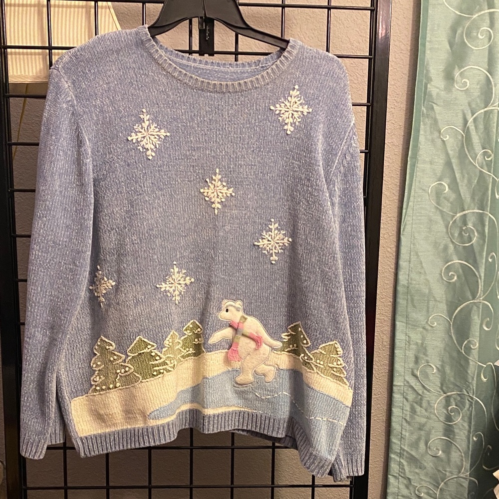 Blue Snowflake Sweater